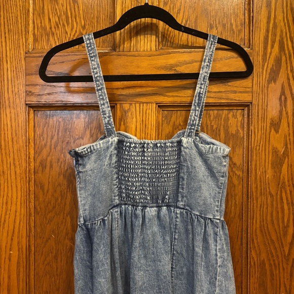 Pilcro Seamed Denim Midi Dress, Size 2 - Picture 8 of 9